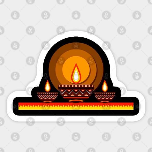 Diwali Festival Lights V1 Sticker by Peter Awax